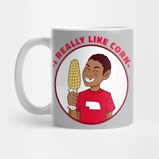 I Really Like Corn // Funny Nebraska Corn Kid Mug